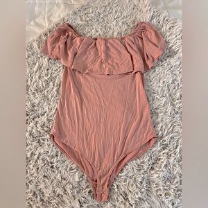 Peach body suit size large